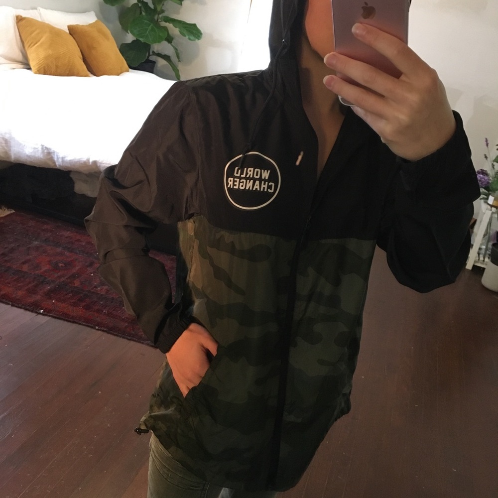 Black and Camo Valor World Changer Jacket